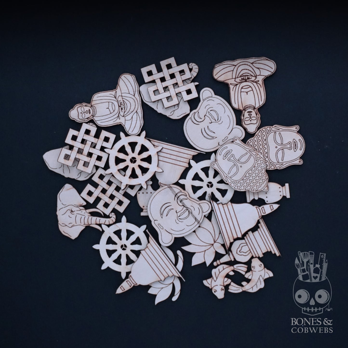 1 oz SCOOP Buddha Cut Outs Embelishments