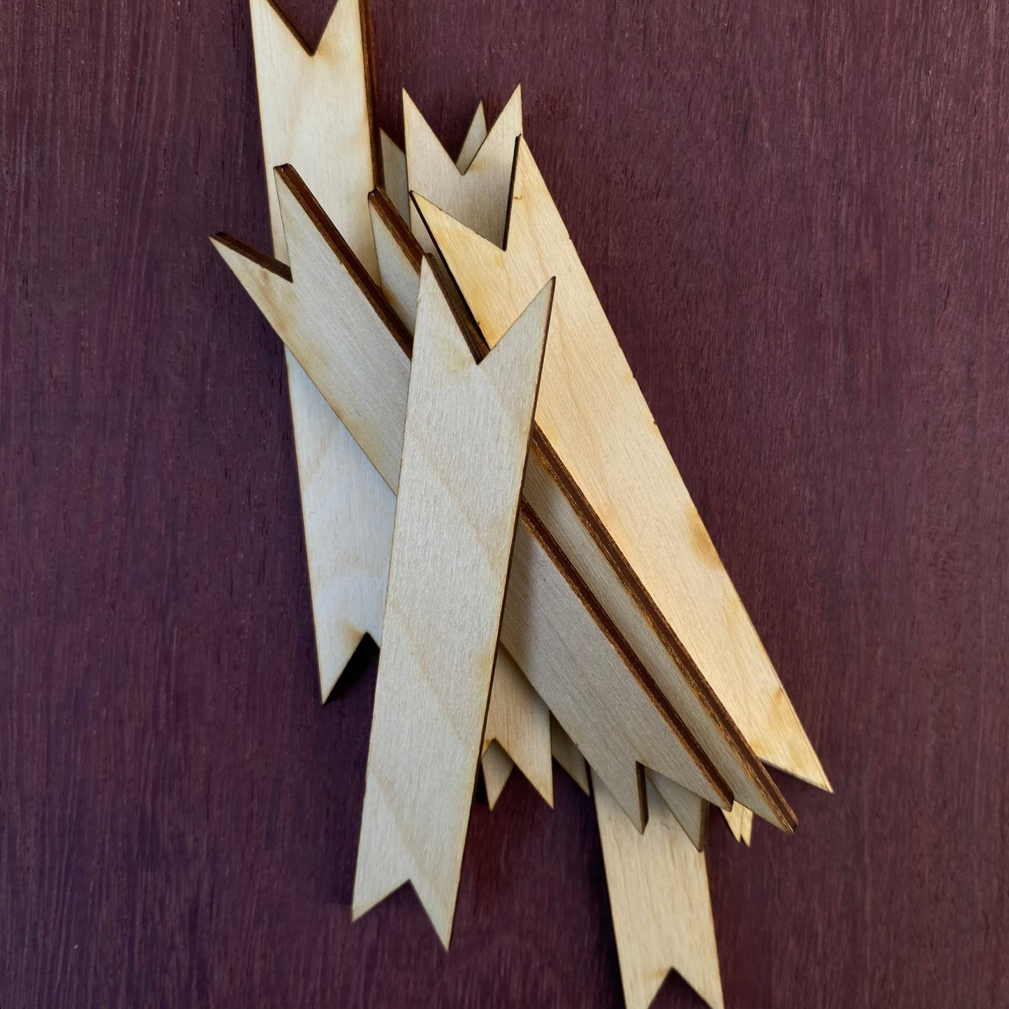 Wooden Banners Set Of 24