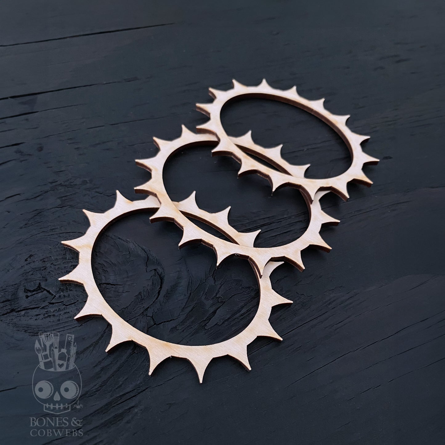 Sunburst Oval Frames Set of 3