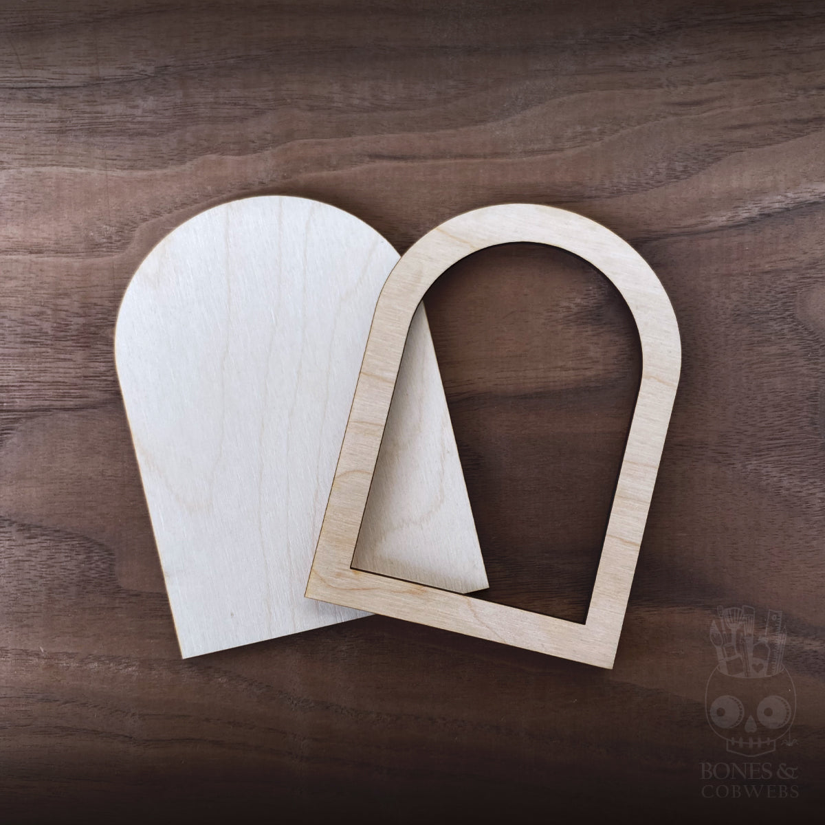 Set of 3 Arched Frame Wood Blanks