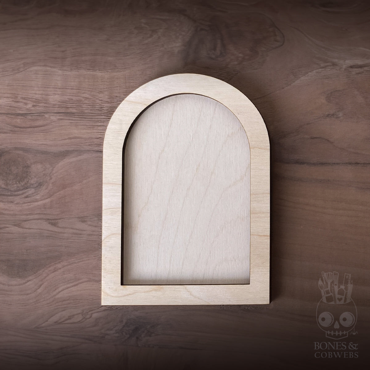 Set of 3 Arched Frame Wood Blanks