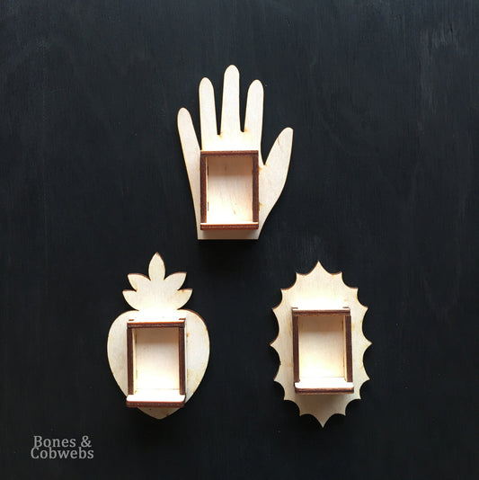 Milagritos Mini Day Of The Dead Nicho set of 3