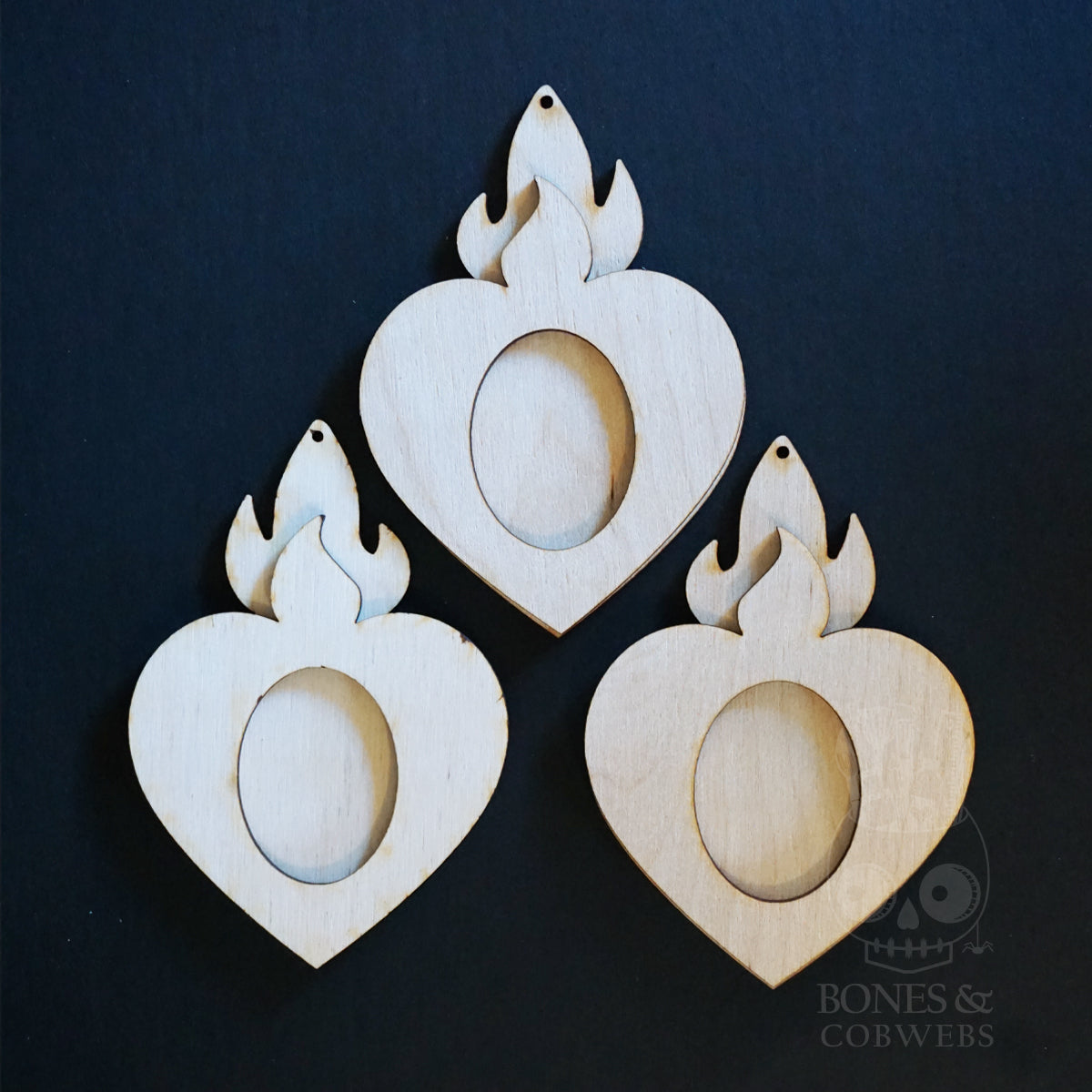Sacred Heart Oval Frame Set of 3
