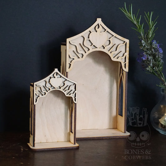 Sacred Heart Wood Nicho