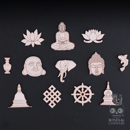 1 oz SCOOP Buddha Cut Outs Embelishments