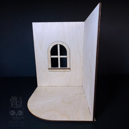 1:12 Scale Corner Diorama Room Blank