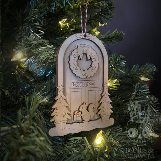 Personalized Cozy Holiday Door Ornament