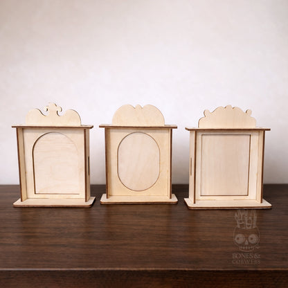 Crest Nicho Trio – Set of 3 Wooden Nichos