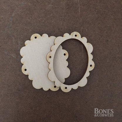 Petal Pendant Blanks set of 3