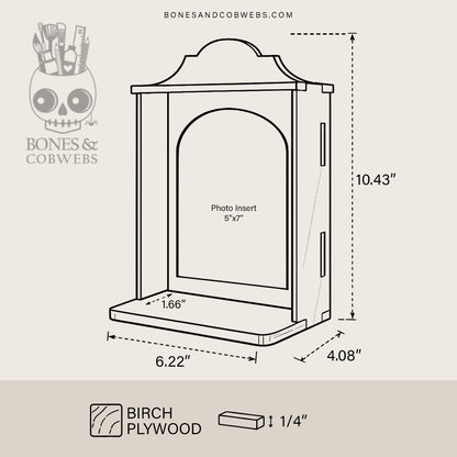 Portrait Nicho 5x7 Wood Frame with Photo Insert