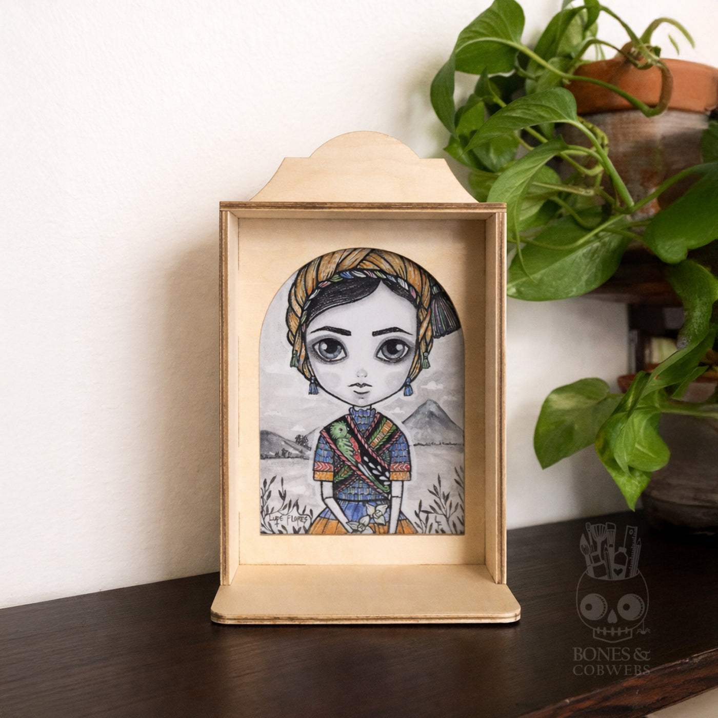 Portrait Nicho 5x7 Wood Frame with Photo Insert