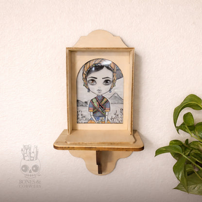 Portrait Nicho 5x7 Wood Frame with Photo Insert