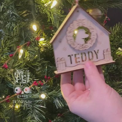 Cozy Personalized Pet Christmas Ornament