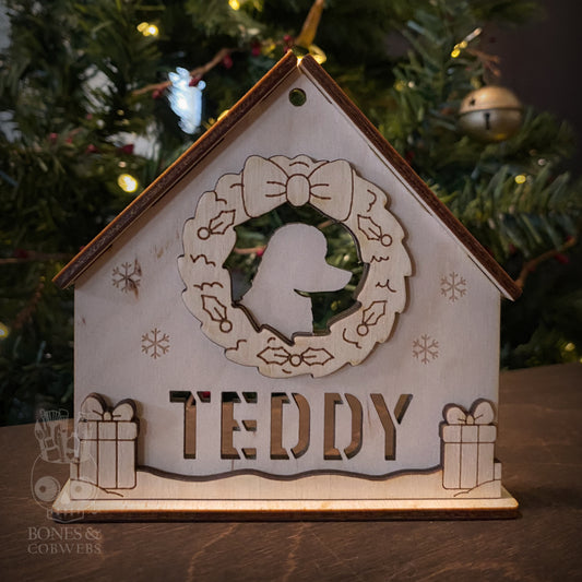 Cozy Personalized Pet Christmas Ornament
