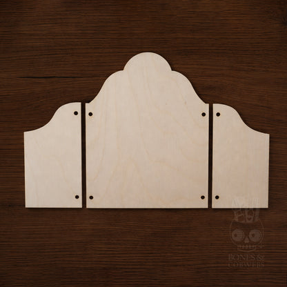 Proscenium Folding Triptych Wood Panel