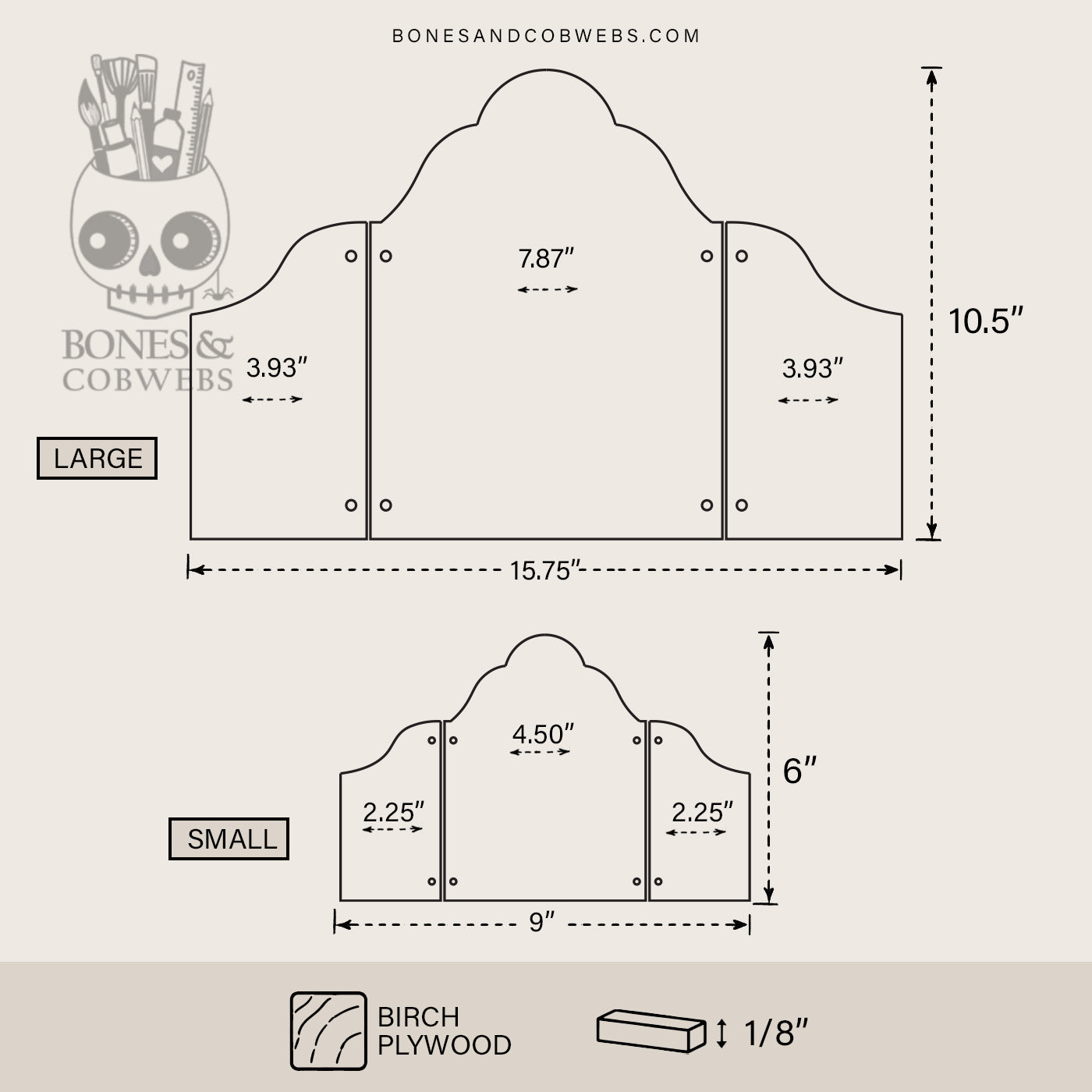 Proscenium Folding Triptych Wood Panel