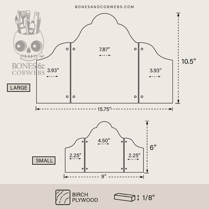 Proscenium Folding Triptych Wood Panel